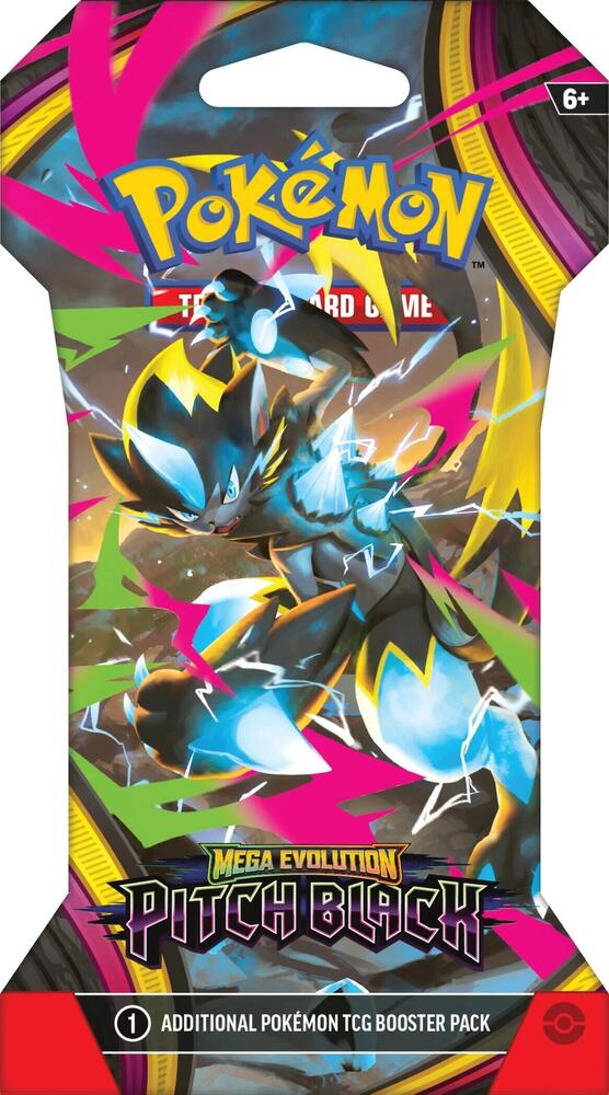 Pokemon Mega Evolution Pitch Black Sleeved Booster Pack