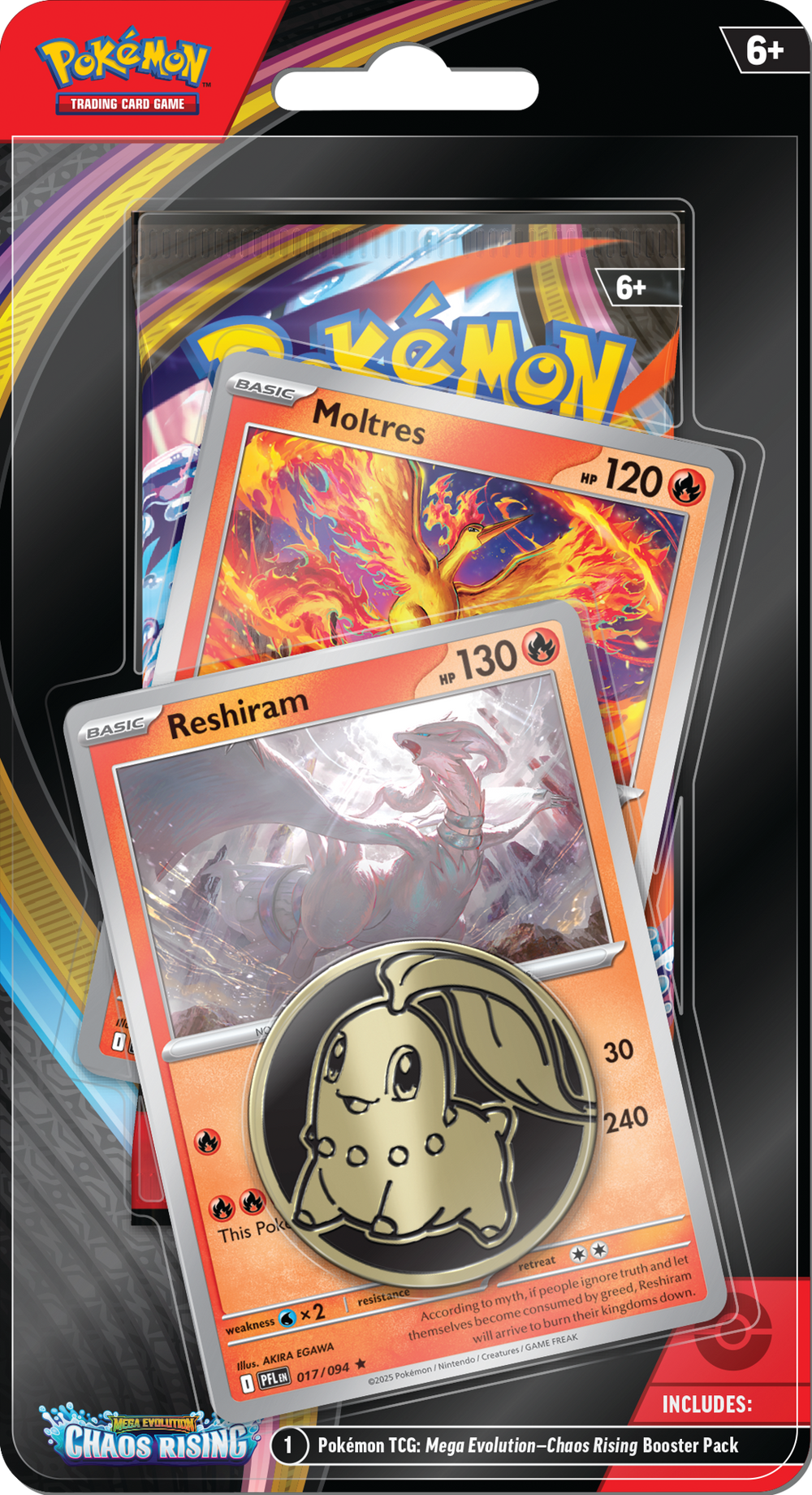 Chaos Rising Checklane Blister (Moltres & Reshiram / Mimikyu & Zacian)