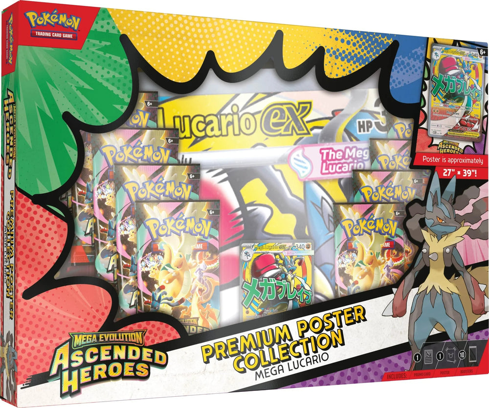 Ascended Heroes Premium Poster Collection (Mega Lucario / Mega Gardevoir)