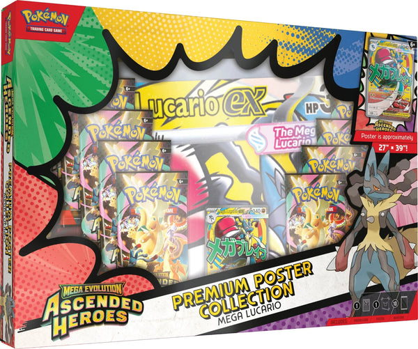 Ascended Heroes Premium Poster Collection (Mega Lucario / Mega Gardevoir)