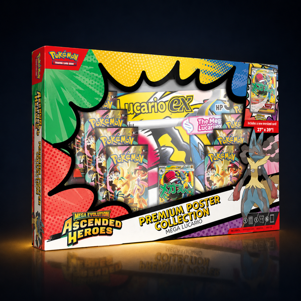 Pokémon TCG: Mega Evolution – Ascended Heroes – Premium Poster Collection – Mega Lucario ex (Engels)